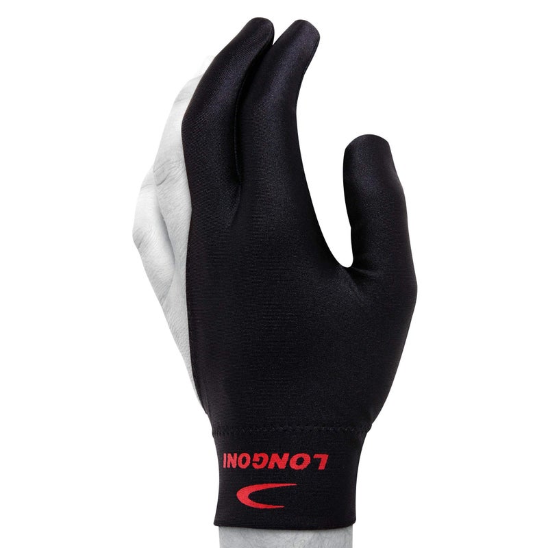 Longoni Billiard Pool CUE Glove - Black - One Size fits All (for Left Hand (Right-Handed Player)) - Image 2